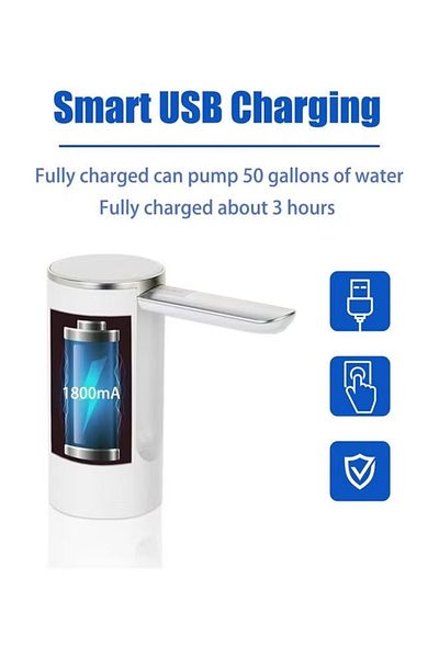fulina Electric water pump dispenser, portable, high compatibility, suitable for kitchen, home, white