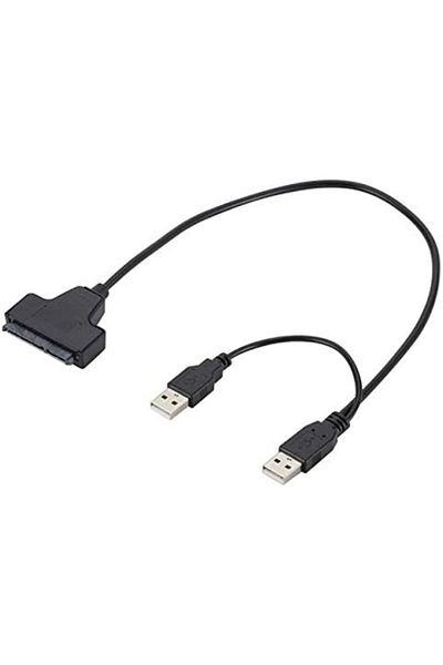 Generic Fujishka USB 2.0 SATA 7+15 Pin Cable Adapter for 2.5 inch Hard Drive for Laptop and Computer