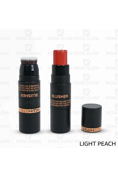 KWK Cream Blush Stix "Deep Peach" | Stick blush with a natural, radiant finish | Easy to apply and blend