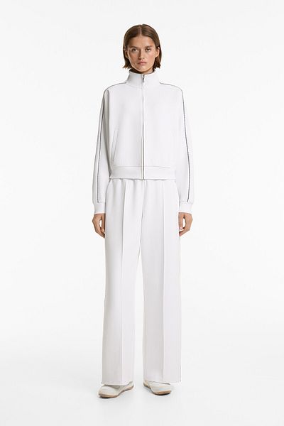 Oysho Heavy weight piqué trousers with cotton