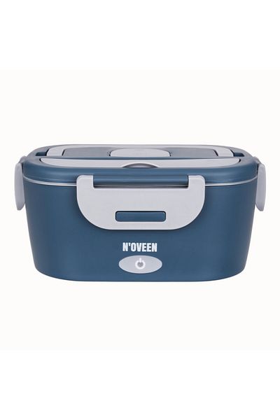 Noveen Cutie electrica pentru incalzirea pranzului NOVEEN LB745 City, inox, 3 surse de alimentare, albastru