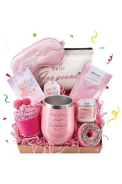 OEM Set cadou, pentru femei, Holiday Luxury Spa, 8 piese, practic, elegant, roz