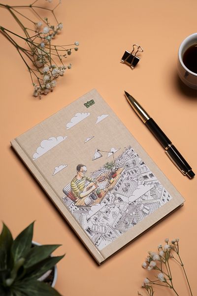 kalipso Hakan Çapkan 14X20 Drawing Striped Boutique Notebook
