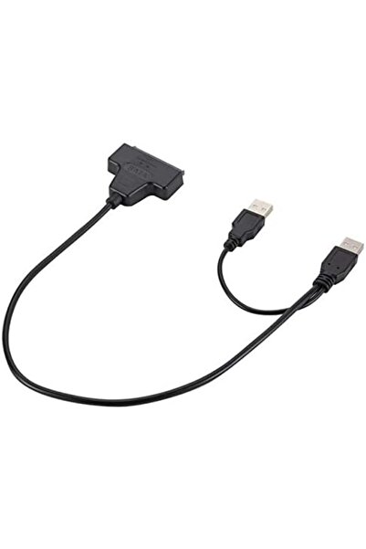 Generic Fujishka USB 2.0 SATA 7+15 Pin Cable Adapter for 2.5 inch Hard Drive for Laptop and Computer