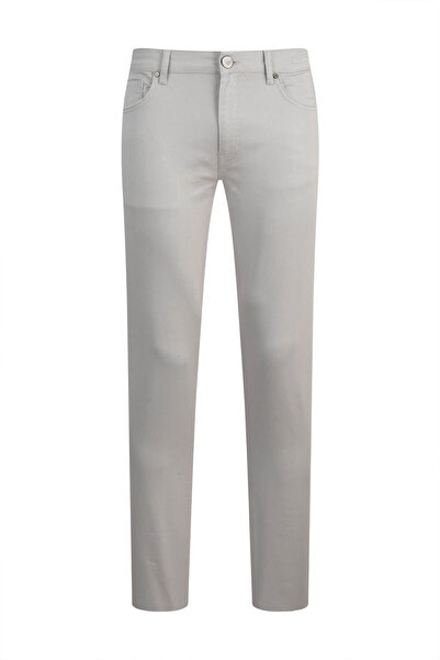 SAYKI Gray Relaxed Cut 5 Pocket Canvas Trousers