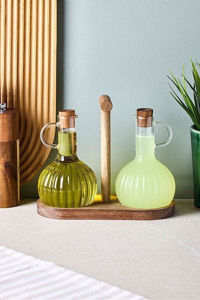 Perotti Ralf 2'Li 350 ml Acacia Stand Oil Pot-Vinegar Pot