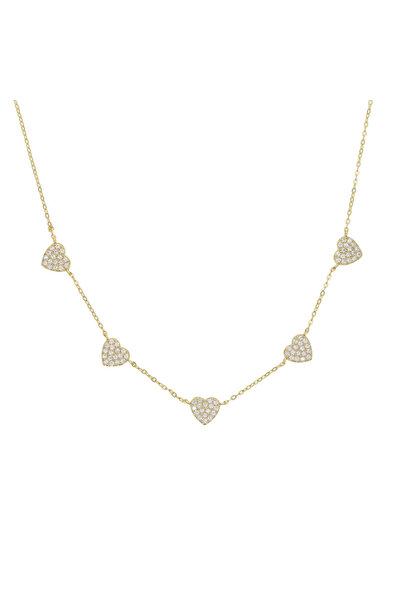 delis Chocher argint 925, JW639, model inimioare cu zirconiu, placat cu aur