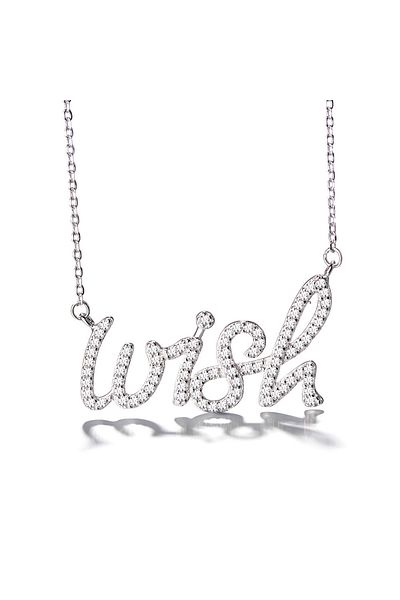 delis Lantisor argint 925, JW874, model wish, placat cu rodiu