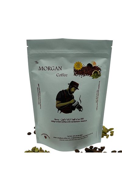 The Morgan Coffee Turkish Coffee with Cardamom (Ground) 250g - MEDIUM