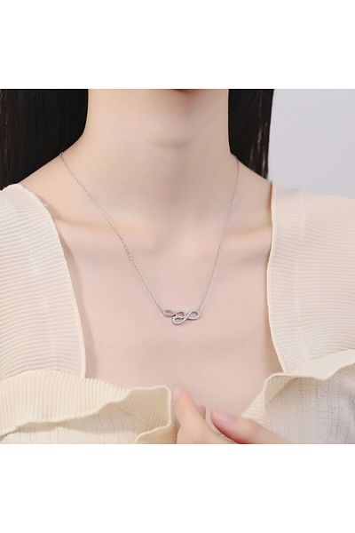 delis Lantisor argint 925, JW873, model infinit, placat cu rodiu