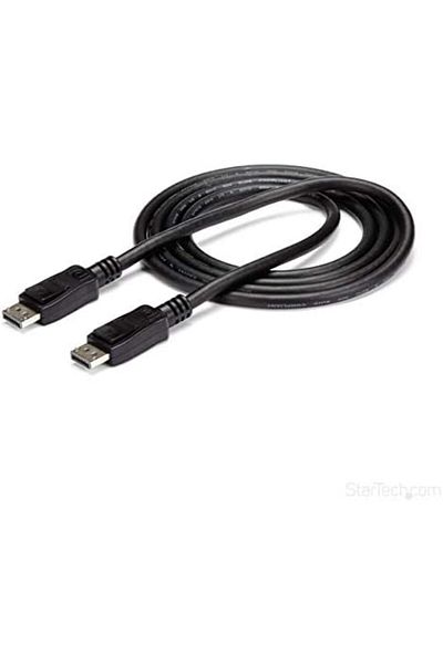Generic كابل DP إلى DP DisplayPort 1.5 مزود بمزلاج - 1.5 متر، أسود