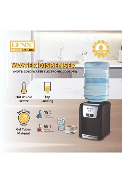 Denx Hot, Cold, And Normal Water Dispenser Made Of Stainless Steel, Hygienic,with Safety Lock,600w