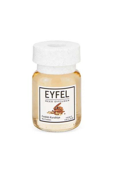 Eyfel Room Freshener With Sticks 120ml, Nut Cookies,