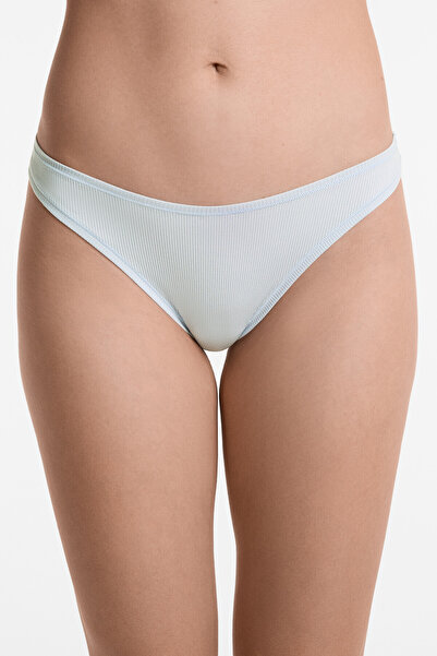 Oysho 3 rib U-cut logo Brazilian briefs