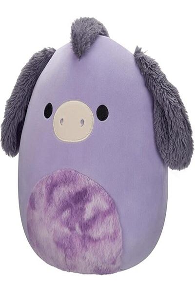 Squishmallows 12" Deacon Purple Donkey Squishmallow – Soft, Squishy Plush Toy By Kellytoy For All Ages