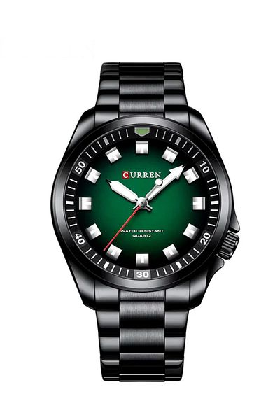 Curren New Model Men's Analog Quartz Wristwatch, Stainless Steel Bracelet