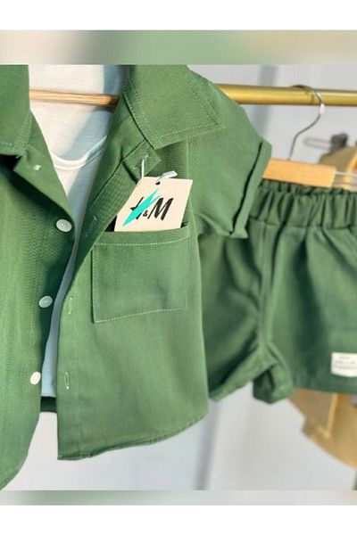 BD kids Gabardine 3 Piece Set Eid