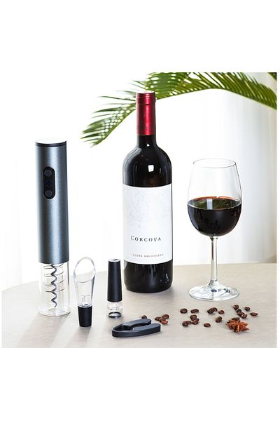 OEM 4-piece gift set, electric corkscrew with wine accessories