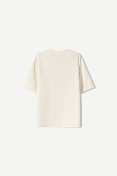 Bershka Printed short sleeve plush T-shirt