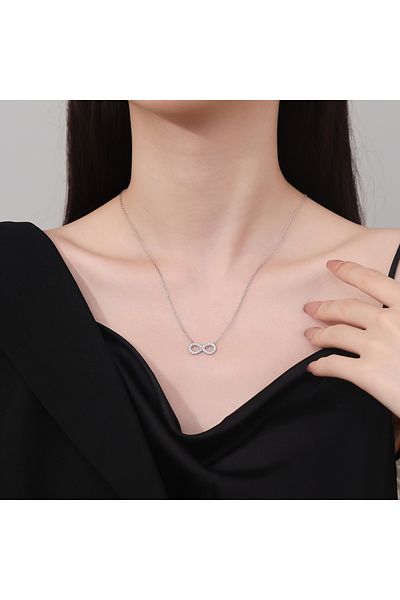 delis Lantisor argint 925, JW1231, model infinit, placat cu rodiu