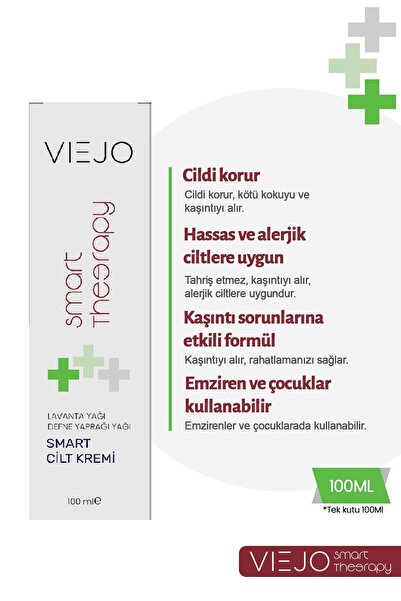 Viejo Rahatlatıcı Yüksek Nemlendiricili Krem - Çift Etkili Cilt Bakım Losyonu 100 ml