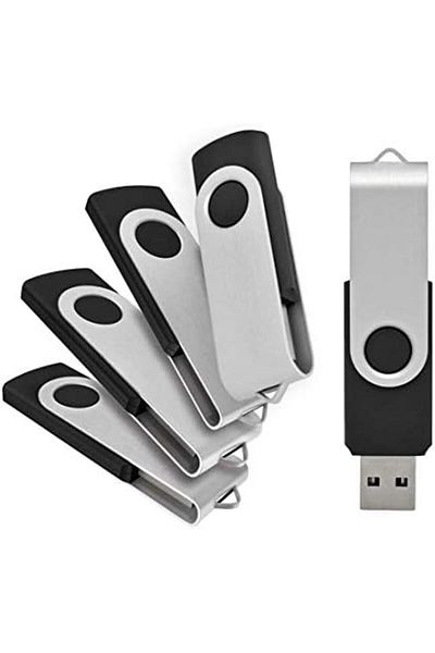 USBB Dimyog Wholesale 10 Pack Small Capacity 1MB Black USB 1.0/1.1 Flash Drives Swivel U Disk Memory Stic