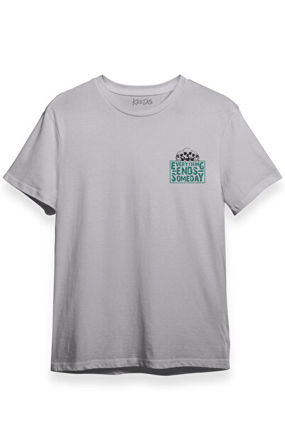 Kretas Unisex siva T-shirt Sve se jednog dana završava gotički Sve se završav...