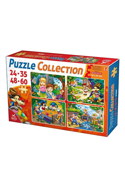 D-Toys Colecție de 4 puzzle-uri pentru copii - Basme