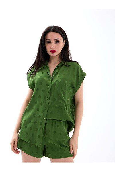Dovil Σετ Σατέν Πουκάμισο και Σορτς