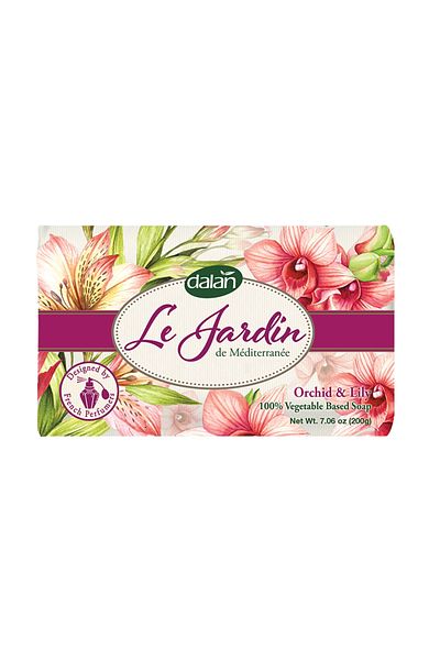 Dalan Le Jardin 100% Vegetable Soap Orchid&lily, 200gr