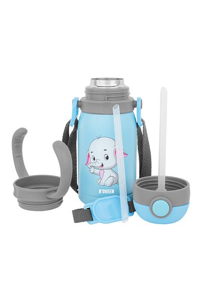 Noveen Cana termos cu pai pentru copii Noveen TB562, 300ml, perete dublu inox, albastru