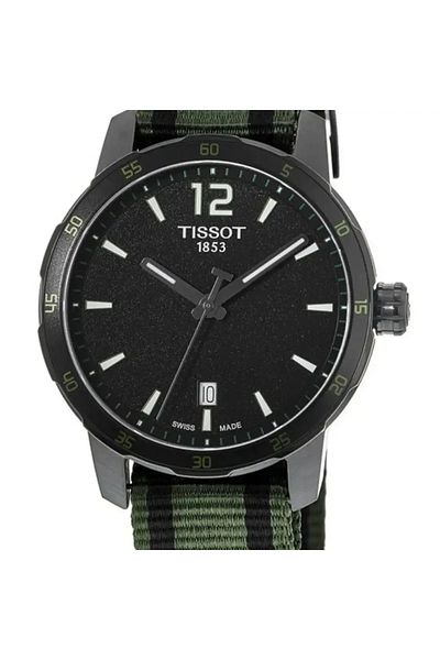TISSOT Men’s Analogue Quartz Movement Watch with Stainless Steel 40mm Case and Textile Bracelet
