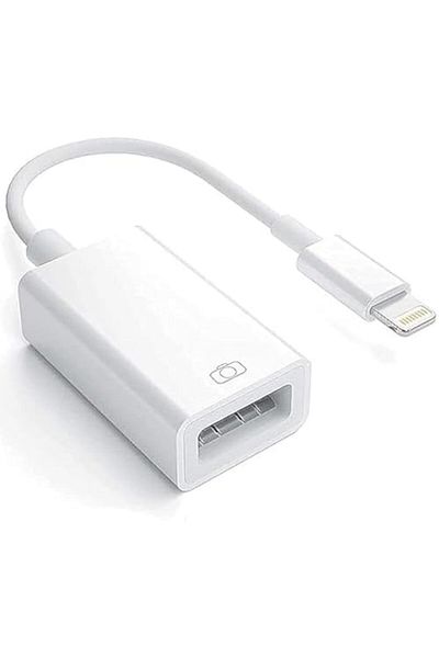 Generic USB Camera Adapter Cable OTG Compatible with iPhone/iPad Supports iOS 13 and Earlier Female Connecto