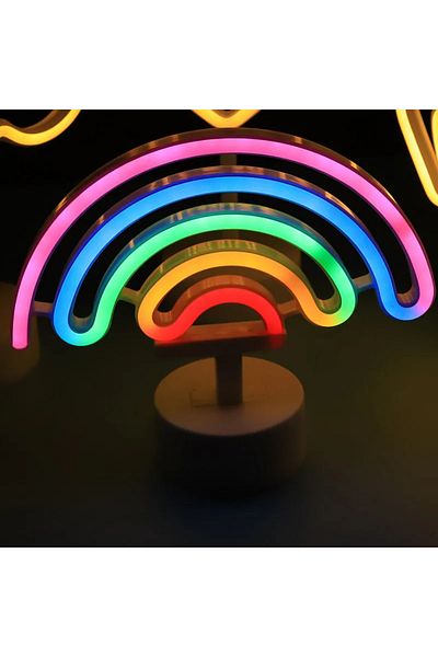 Choice Rainbow Neon Sign Usb Led Decoration Unicorn Flamingo Lamp Moon Rainbow For Home Kid Room Bedside Ni