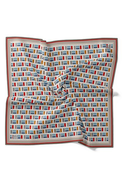 Levidor Geometric Pattern Lightweight Cotton Cotton Scarf