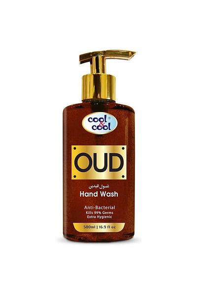 COOL & COOL Oud Hand Wash 500ml – Anti-Bacterial, Moisturizing Formula with Long-Lasting
