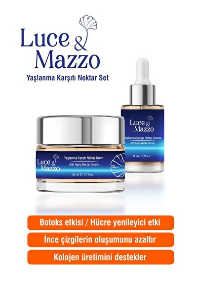 LUCE AND MAZZO Ödüllü Anti-aging Nektar Bakım Seti – Kırışıklık Ve Göz Çevres...