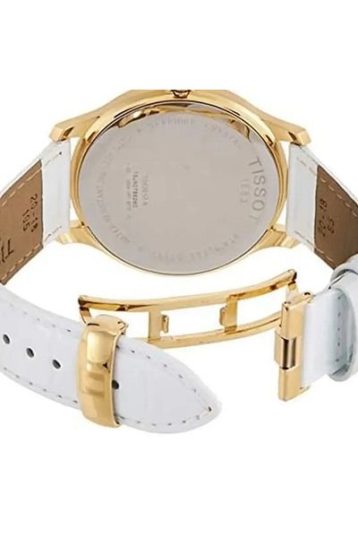 TISSOT Women’s Analogue Quartz Movement Watch with Stainless Steel 42mm Case and Leather Bracelet