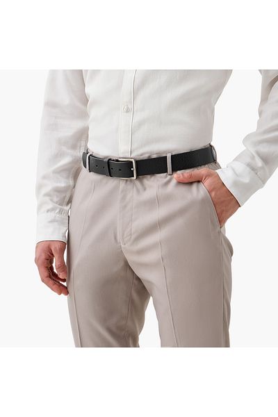 FAV Textured Leather Belt with Pin Buckle Closure