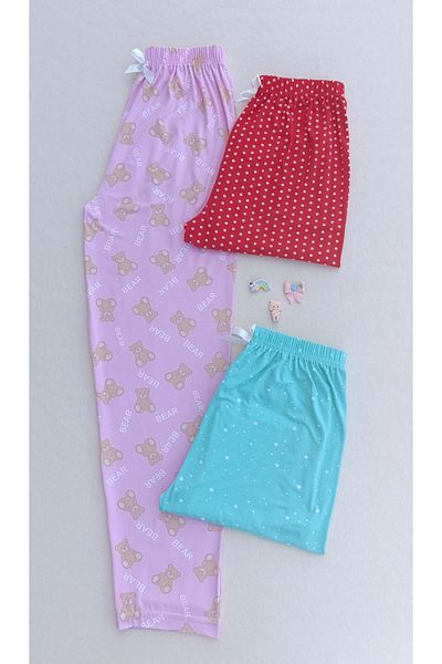 siyalife Summer Soft Textured 3-Piece Women's Pajamas