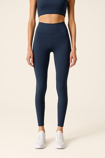 HNX Women's High Waist Tight Full Length Sports Leggings |   Indigo