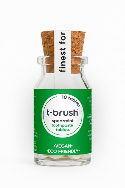 TBRUSH Whitening Travel Size Toothpaste Tablet (10 Pcs)