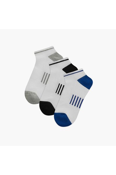 FAV Set of 3 - Striped Half Terry Ankle Length Socks