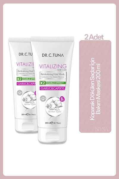 Farmasi Dr. C.Tuna Vitalizing Garlic & Capixyl Hair Mask 200 ml - 2 Pieces