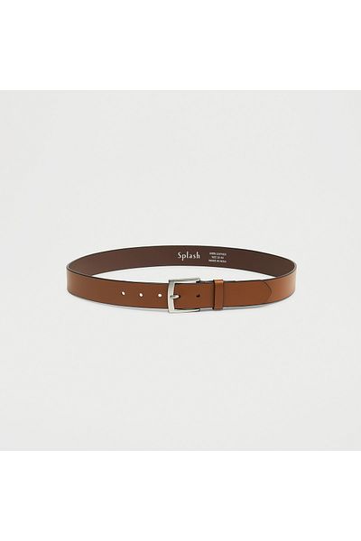 FAV Leather Belt with Pin Buckle Closure