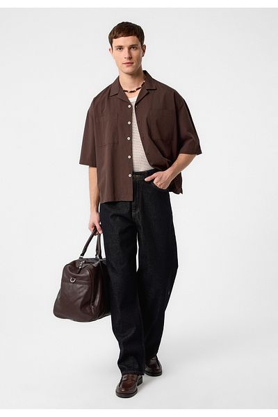 Antioch Black High Waist Relaxed Fit Men's Jeans