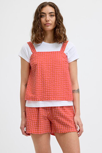 Jack & Jones Γυναικεία Μπλούζα με Χοντρό Λουράκι με καρό σχέδιο - Petra