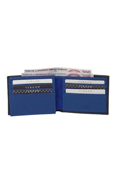 Tergan Black Genuine Leather Men's Wallet - S1Ce00001648-T0V