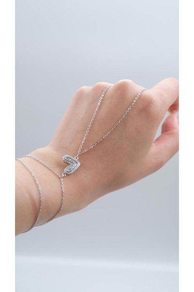 Jerie Baguette Stone Heart Detail Şahmeran