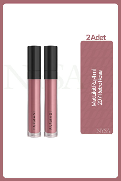 Farmasi Likit Ruj 207 Retro Rose 4 Ml - 2 Adet